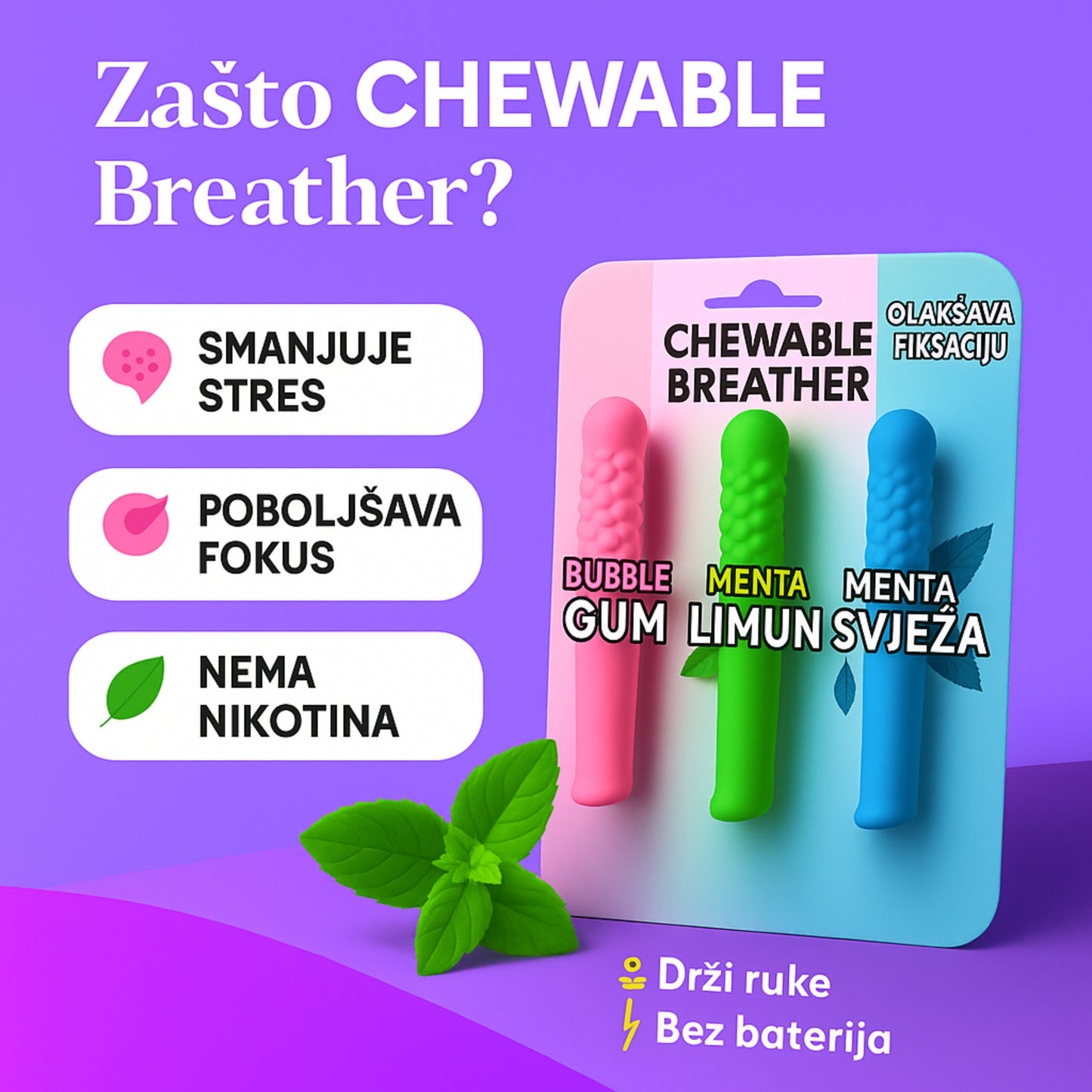 Chewable Breather — Kraj ovisnosti. Kraj cigaretama.